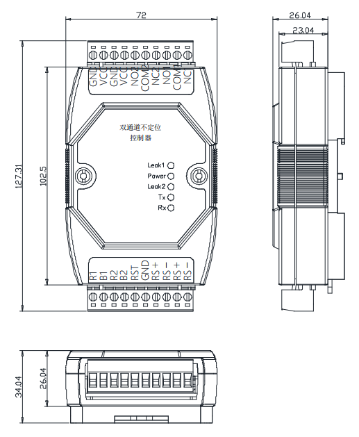 雙通道不定位測漏控制器YNE-ML-02 雙通道不定位測漏控制器YNE-ML-02